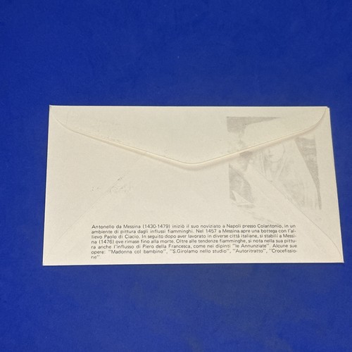 ANTONELLO DA MESSINA ANNUNZIATA Umschlag fdc ERSTER TAG - Bild 2 von 2