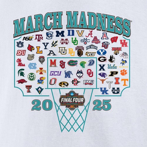 Men's White 2025 NCAA Men's Basketball Tournament March Madness Buzzer Beater - Bild 5 von 5