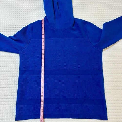 Reiss Shea Textured Rollneck Jumper Wool Blend Cobalt Blue Women’s Size Medium - Picture 12 of 12