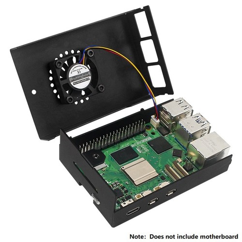 Aluminum Case for 5, Pi 5 Case with PWM Fan for 5 4GB/8GB, Support Pi 57648 - Afbeelding 5 van 7