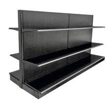 48X16X72" Display Merchandiser Unit, Excluding Shelves, Black