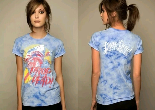Drop Dead Clothing - Shark Tie Dye Tee Tshirt BMTH Oliver Sykes Emo Surfing - Picture 1 of 1