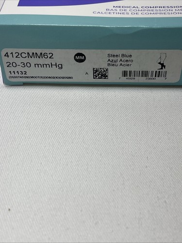 SIGVARIS Motion High Tech 412CMM62 Compression Socks 20-30mm Blue NEW!!! - Picture 5 of 5