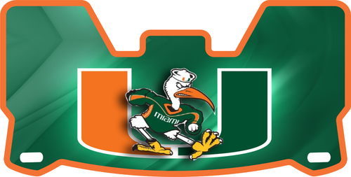 Miami Hurricanes Mini HELM VISIER VOLLFARBIG mit Clips mehrere Designs - Bild 4 von 9