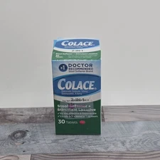 COLACE 2-in-1 Stool Softener Stimulant Laxative 30 Tablets Gentle Relief New