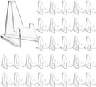 36 Packs Mini Clear Acrylic Easel Display Stands Sports Card 2.25 Inch Coins Ea