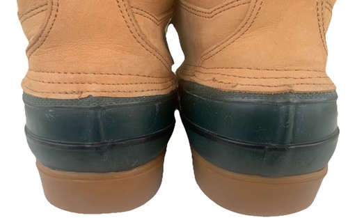 LANDS END Thinsulate Waterproof Duck Boots Herren 11 EEE Weite Knöchel Leder Gummi - Bild 6 von 11