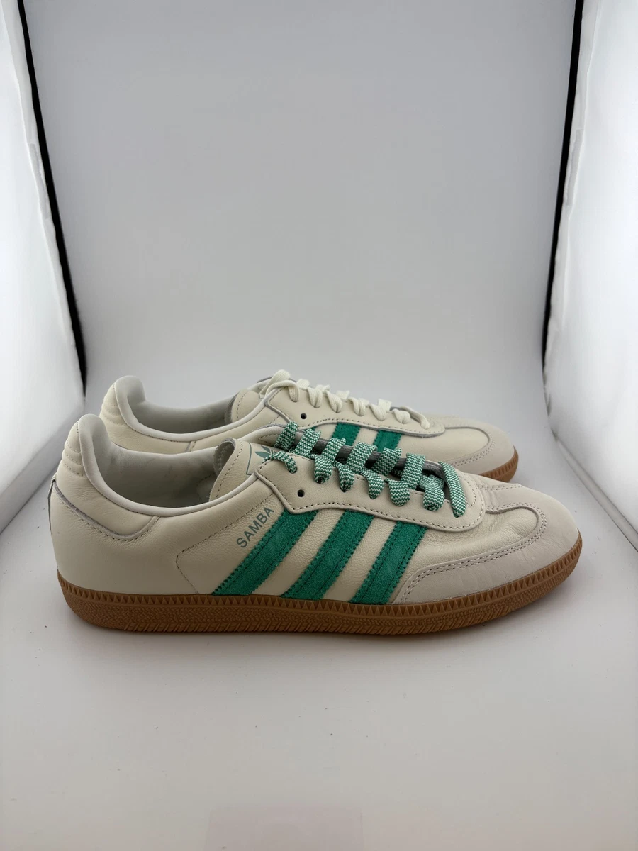 adidas Samba OG Off White Court Green W for sale | eBay
