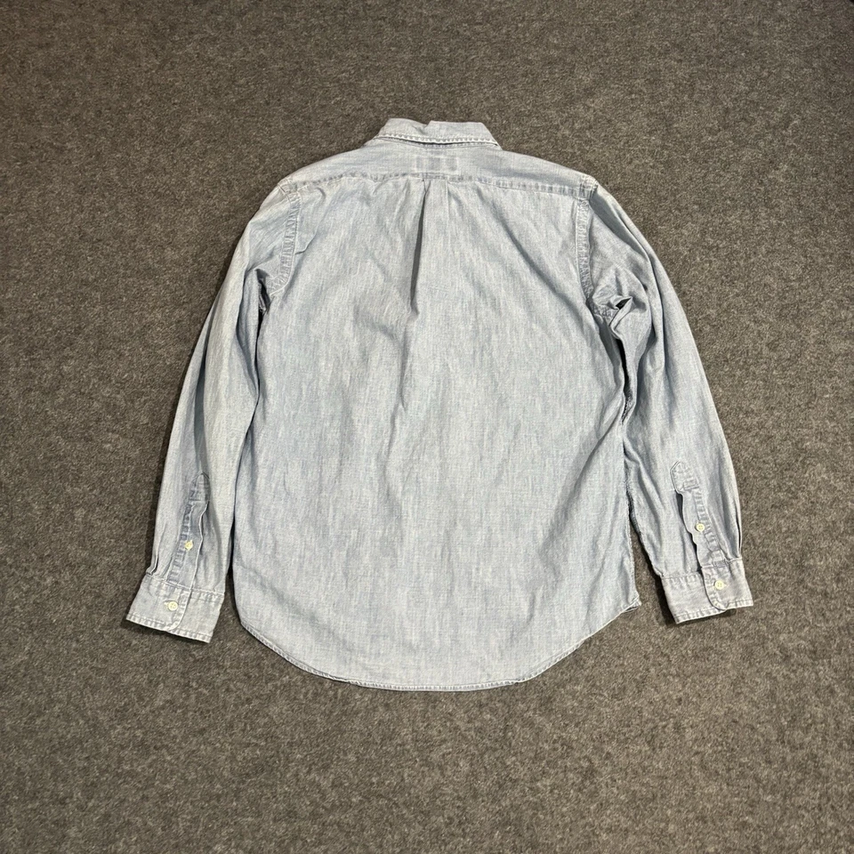 Polo Ralph Lauren Denim Button Shirt Men’s Medium Long Sleeve Pony - Image 2 of 4