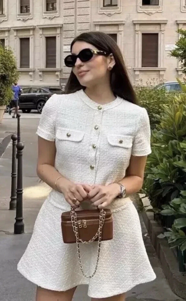 Vestido Corto De Verano Para Mujer - Cuello Solapa, Cremallera, Suelto Y Cómodo Para El Día A Día