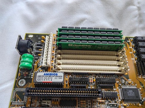 motherboard Shuttle Hot 409 Opti82C495SX 486 socket3,VGA Cirrus Logic, SIMM 16mb - Bild 2 von 15