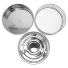 1 Set stapelbare Anzuchtschalen, Keimschale aus Edelstahl mit Netz und Deckel,