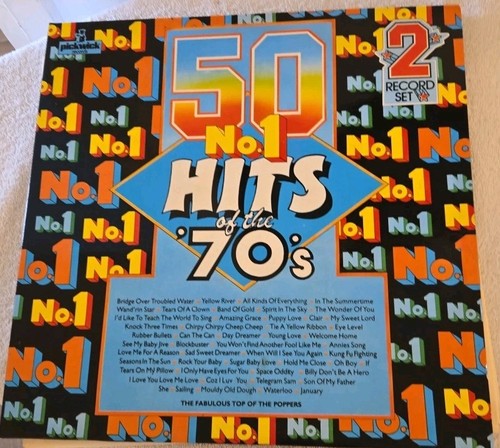 50 Nr.1 Hits der 70er Vinyl Doppelalbum Top Zustand