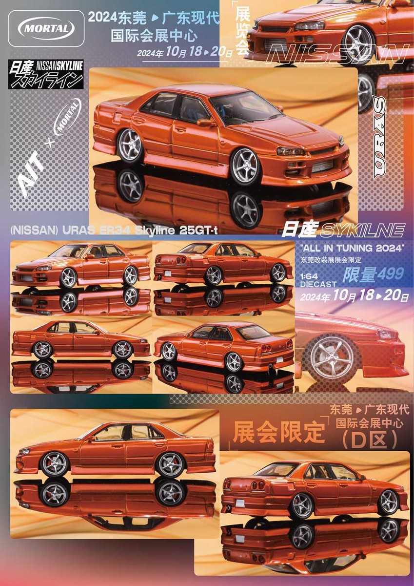 Mortal models 1/64 スカイライン ER34 URAS ホワイト Amazon | Mortal model 1/64 スカイライン URAS ER34 ホワイト