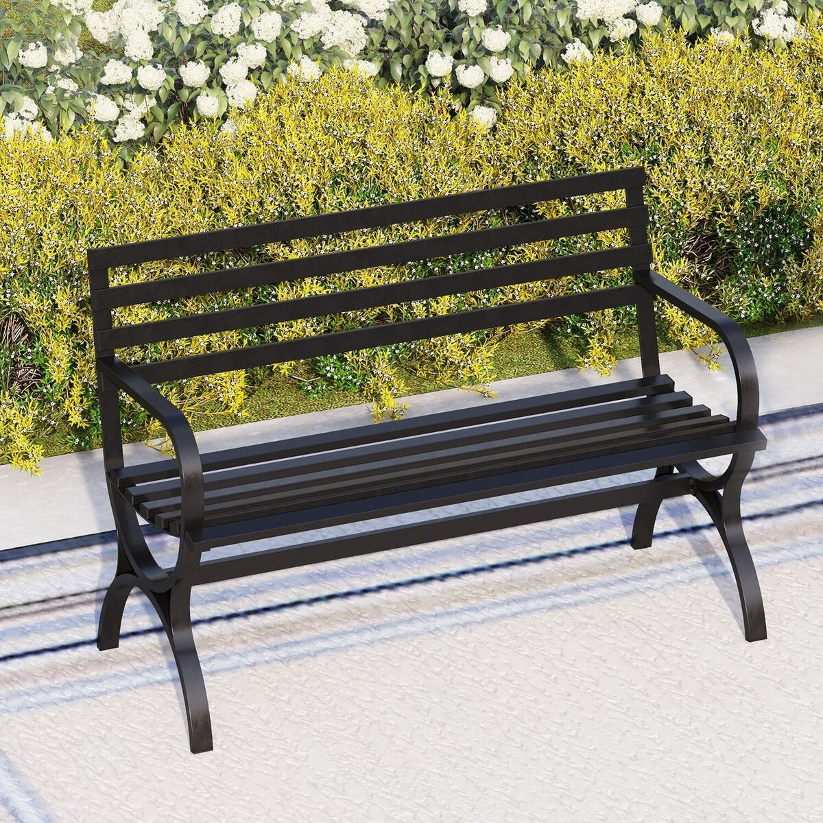 Metal love seat bench new arrivals
