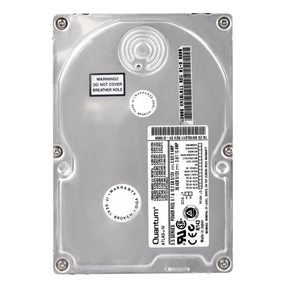 Hard Drive Quantum Atlas IV KN18L011 18GB 7.2K 4MB SCSI U160 3.5'' - Image 3 of 3