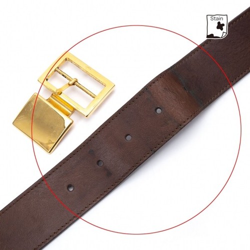 MARNI Metal Logo Leather Belt Size S(K-128572) - Picture 10 of 12