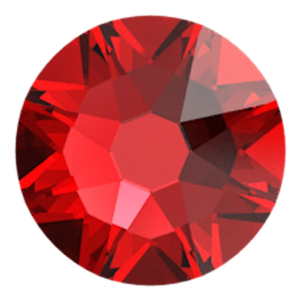 LIGHT SIAM Rojo 20ss 5mm ss20 2088 IHC Austria Cristal Estrás Plano 144 piezas Foto 2 de 4