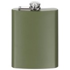 Pocket Hip Flask Stainless Steel Travel Whiskey Liquor 8OZ 225 ml OD Green