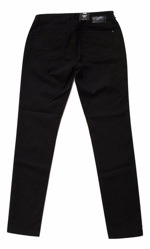 New Mavi Size 25 Womens Alexa Mid Rise Skinny Leg Jeans Pants Jet Black Stretch - Picture 2 of 4