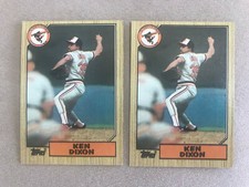 1987 Topps Baseball Card #528 Ken Dixon Baltimore Orioles NMMT Free Shipping!