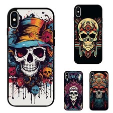 Fitted Case Skin For Samsung 05s 06 a14 a15 a16 5G 4G Bohemian ethnic skull head