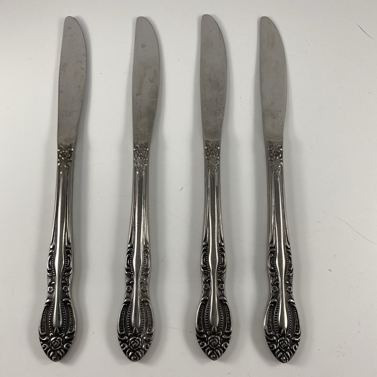 Set Of 4 Vintage National Dynasty II Stainless Steel