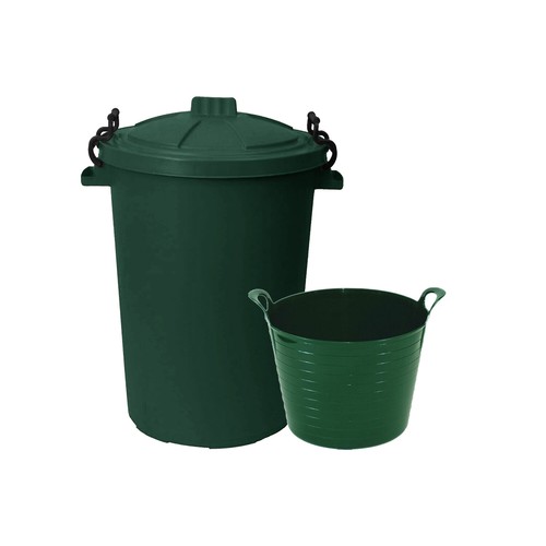 50L Bin + 20L Flexi Tub Set - Home Kitchen Garden Toy Laundry Storage Bucket UK - Picture 22 of 27