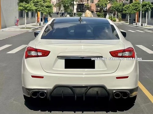 Fits Maserati Ghibli 2014-21 Carbon Fiber Front Rear Bumper Diffuser Lip Spoiler - Picture 8 of 16