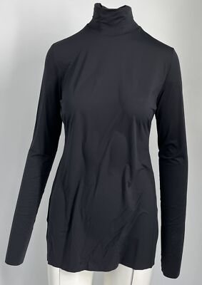 Prada 2021 Women's Black Long Sleeve Stretch Turtleneck T