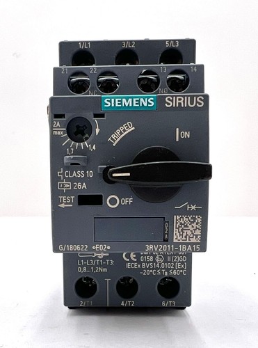 Siemens SIRIUS 3RV2011-1BA15 E: 02 Leistungsschalter inkl. Hilfsschalter -used- - Bild 2 von 6