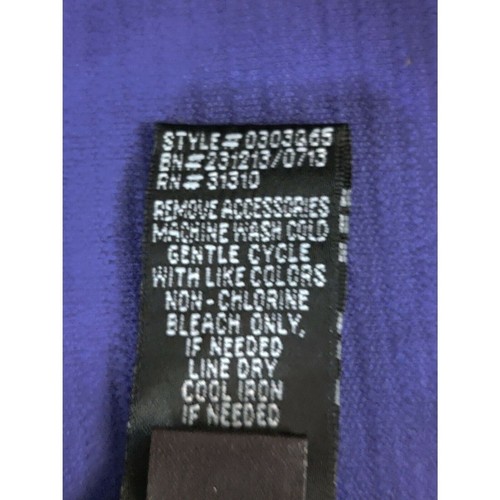 Abito AGB manica ad aletta linea A strati Seersucker a righe blu donna taglia 12 - Foto 6 di 11