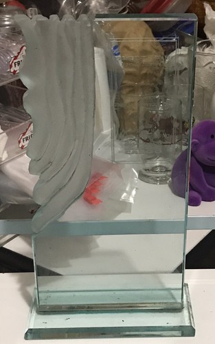vintage Air Jamaica CARGO Airline President’s Award Glass Sculpture Trophy 2000 - Picture 2 of 8