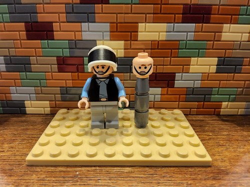 MINIFIGURA LEGO DE COLECCIÓN: SOLDADO DE LA FLOTA REBELDE sw0187, cara original mal impresa, mira - Imagen 1 de 3