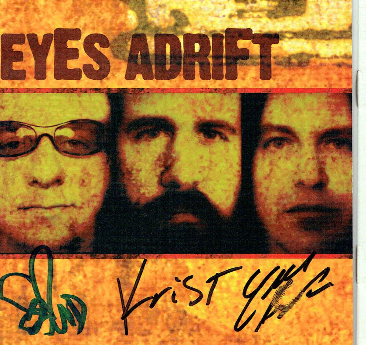 Signed EYES ADRIFT CD Cover, Krist Novoselic, Bud Gaugh  display picture 3