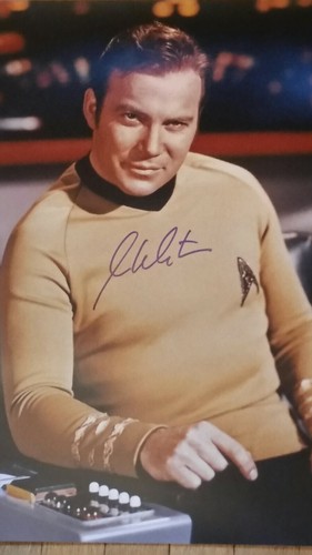 Foto barco firmado por William Shatner 16x20 Star Trek programa de televisión capitán Kirk certificado de autenticidad JSA - Imagen 2 de 7