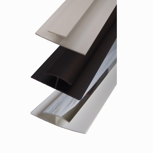 Trims for PVC Wet Wall Panels Black White Chrome End Caps, Angles All Sizes - Picture 7 of 84