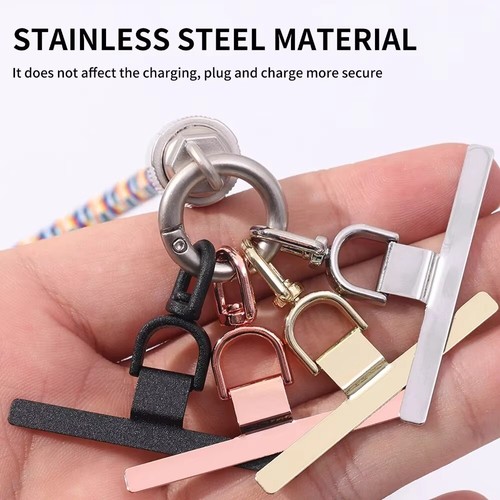 Metal Lanyards Card Ultra-thin Hanging Piece Luxury Case Clip Mobile Phone - Zdjęcie 3 z 15