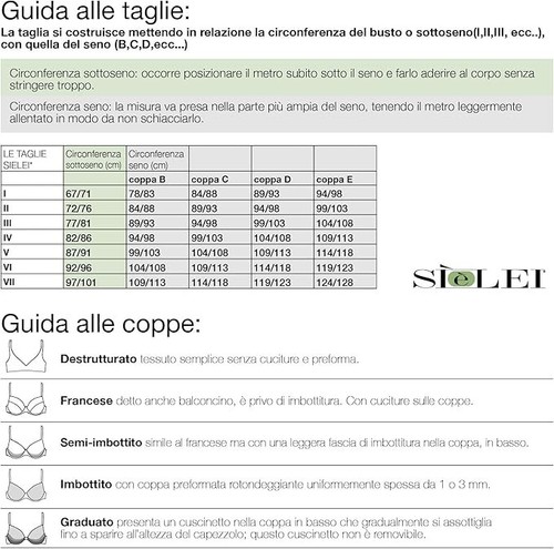 SÌèLEI Reggiseno Coppe Graduate Senza Ferretto Realizzato Cotone Bio 1456 - Imagen 34 de 55
