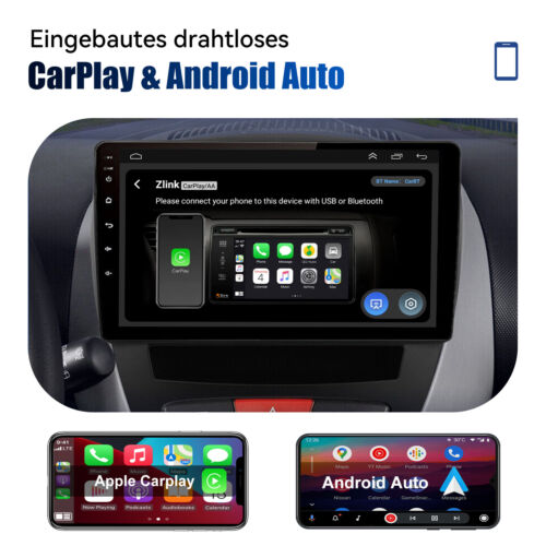 Für Peugeot 107 Toyota Aygo Citroen C1 2+32G Carplay Autoradio GPS NAVI RDS WIFI - Bild 7 von 13