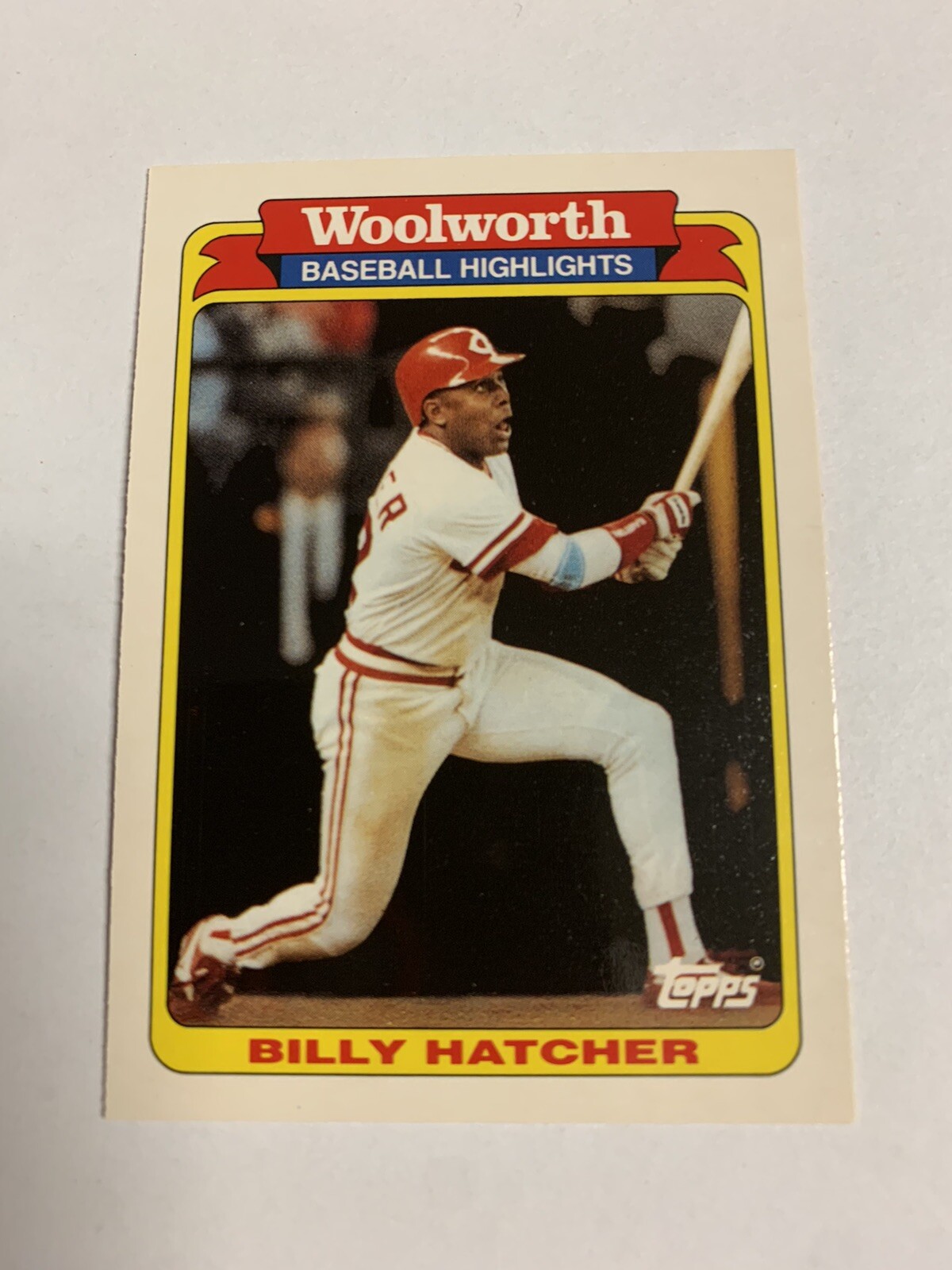 1991 Topps Woolworth Baseball Highlights Billy Hatcher Cincinnati Reds