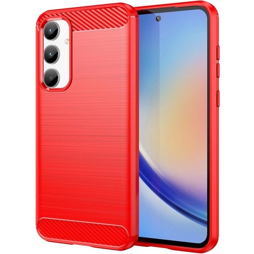 Coque arrière souple antichoc en fibre de carbone pour Samsung Galaxy A35 5G - Photo 10 sur 10