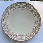 Frankoma 9 1/8" Plate Sequoyah Cherokee Alphabet 1821 1st Native American Indian