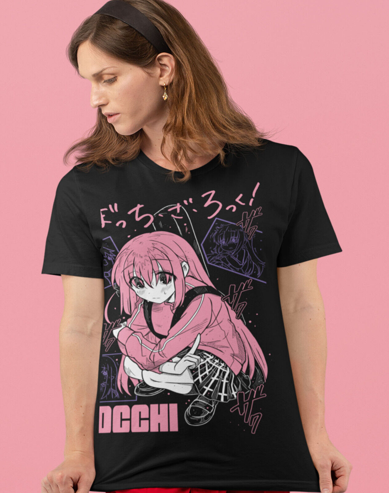 Bocchi the Rock! T-Shirt Black L (Anime Toy) - HobbySearch Anime Goods Store