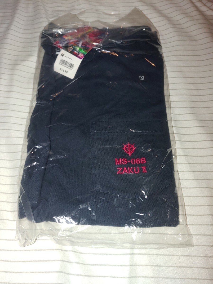 Uniqlo x Gundam 40th Anniversary Pocket New T Shirt Men MS-06S