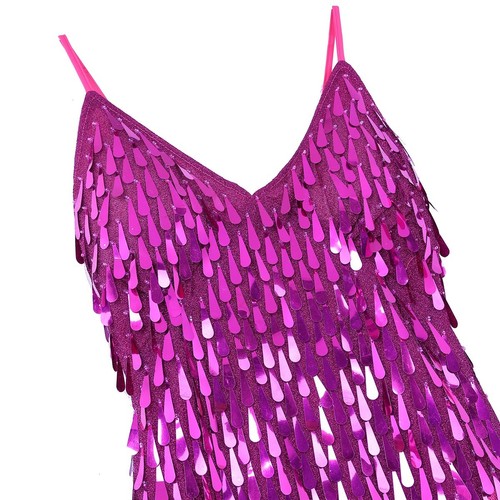 Women Sparkling Sequin Fringe Rhythm Salsa Samba Rumba Tango Latin Dance AU - Picture 27 of 71