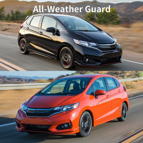 OEDRO Floor Mats for 2015-2020 Honda Fit TPE Rubber All Weather 2 Row Liners Set - Foto 12 di 12