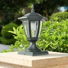 Solar Led Light Outdoor Pillar Light Waterproof Lamp Garden Light Decoration