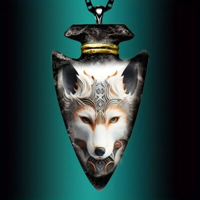 #ad Arrowhead Wolf Pendant Necklace Jewelry Accessories $11.99