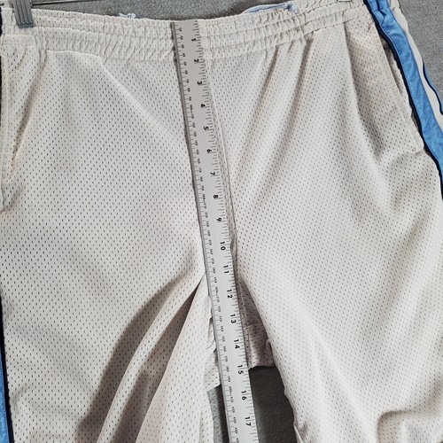 VINTAGE Nike Men Activewear Shorts L White Blue Swoosh Classic Hoops Y2K READ - Picture 5 of 11